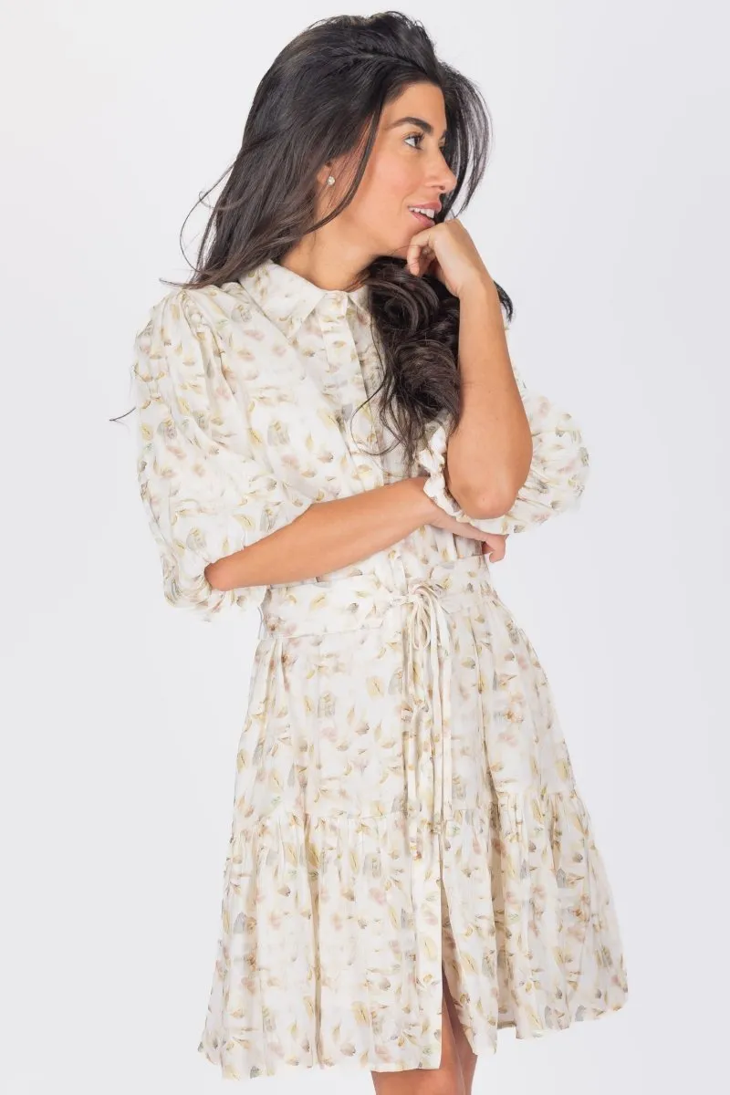 ALLIE DRESS SHORT SLEEVE 36" (SAGE)