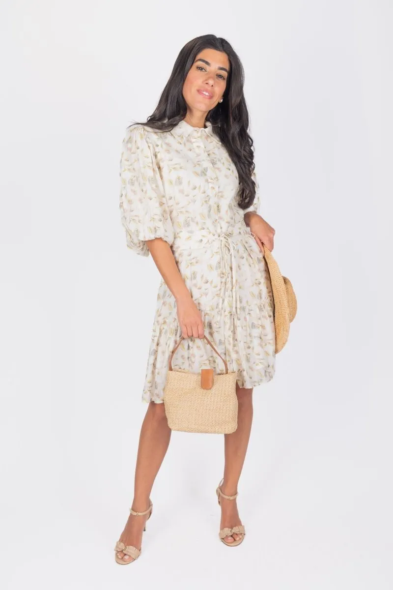 ALLIE DRESS SHORT SLEEVE 36" (SAGE)