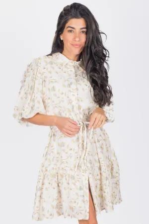 ALLIE DRESS SHORT SLEEVE 36" (SAGE)
