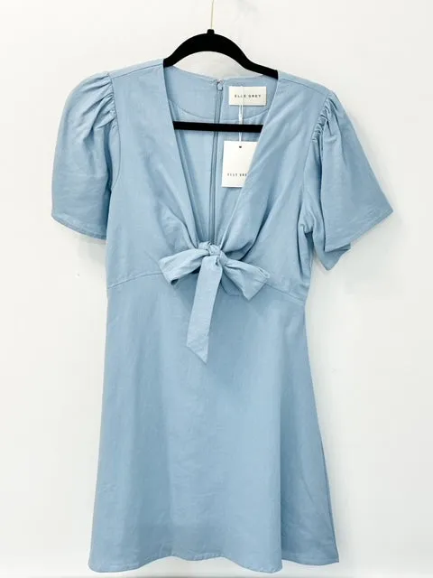 Baby Blue Linen Blend Dress