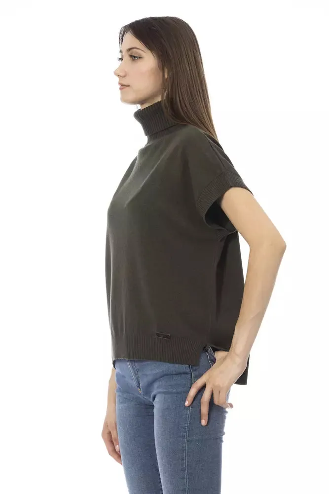 Baldinini Trend Baldinini Grøn Uld Sweater
