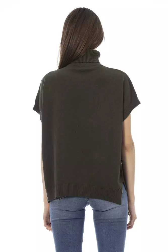 Baldinini Trend Baldinini Grøn Uld Sweater
