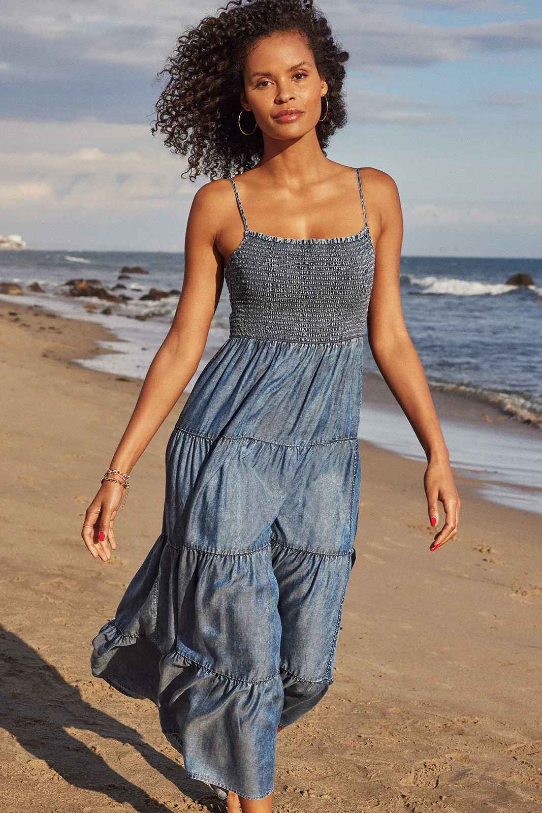 Balos Chambray Midi Dress
