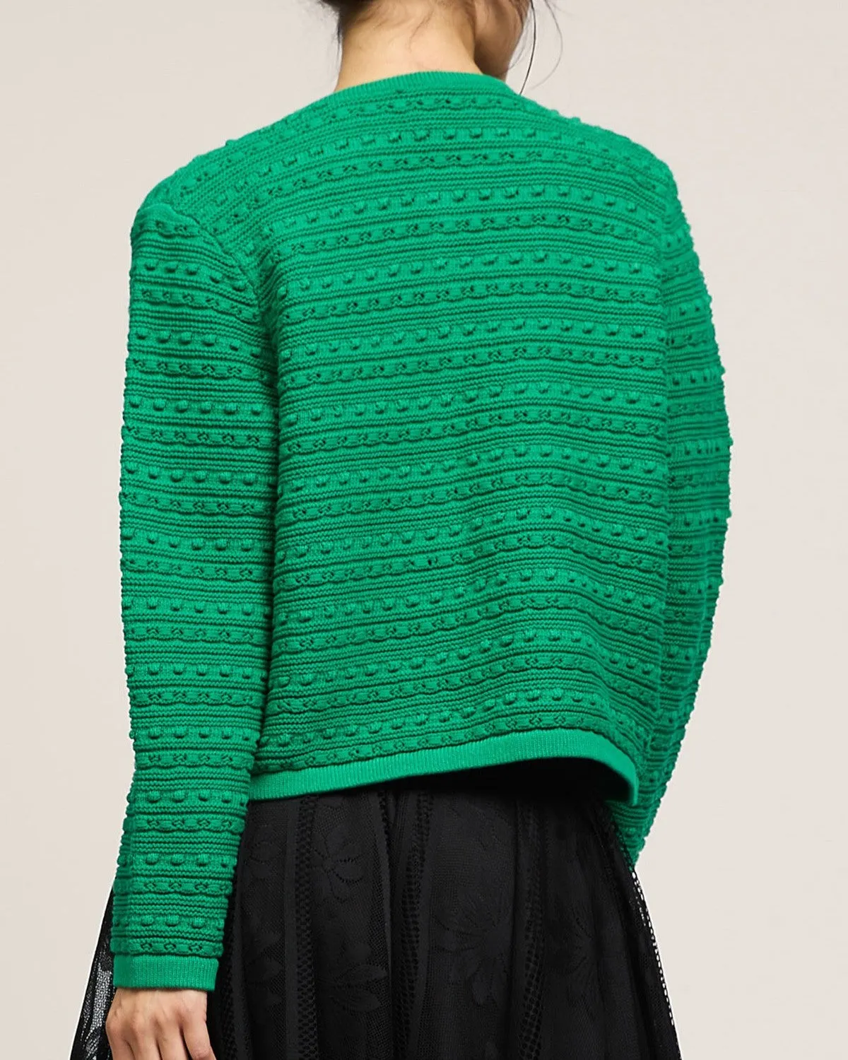 Button down Cardigan with Pockets - Green