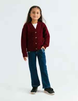CABLE KNIT CARDIGAN