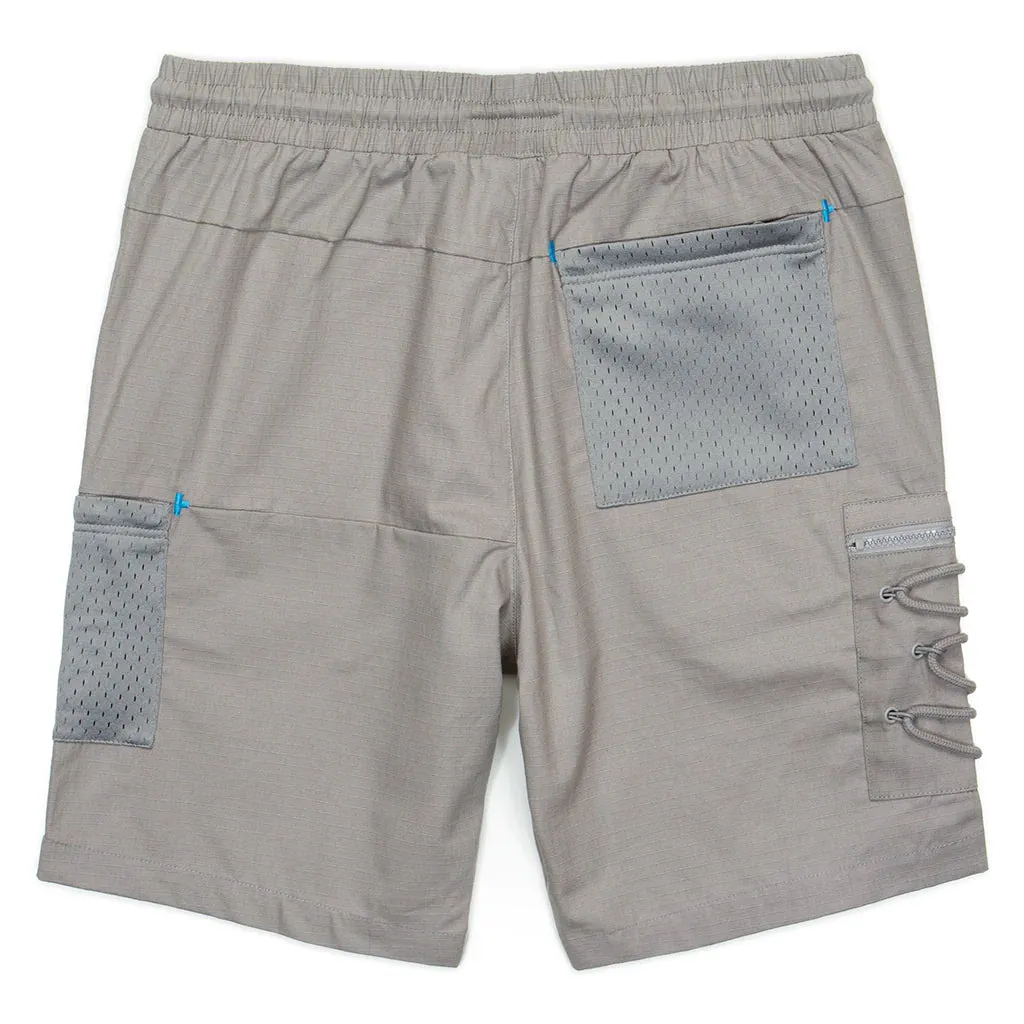 Cookies Catamaran Cotton Grey Tech Shorts (1559B6304)