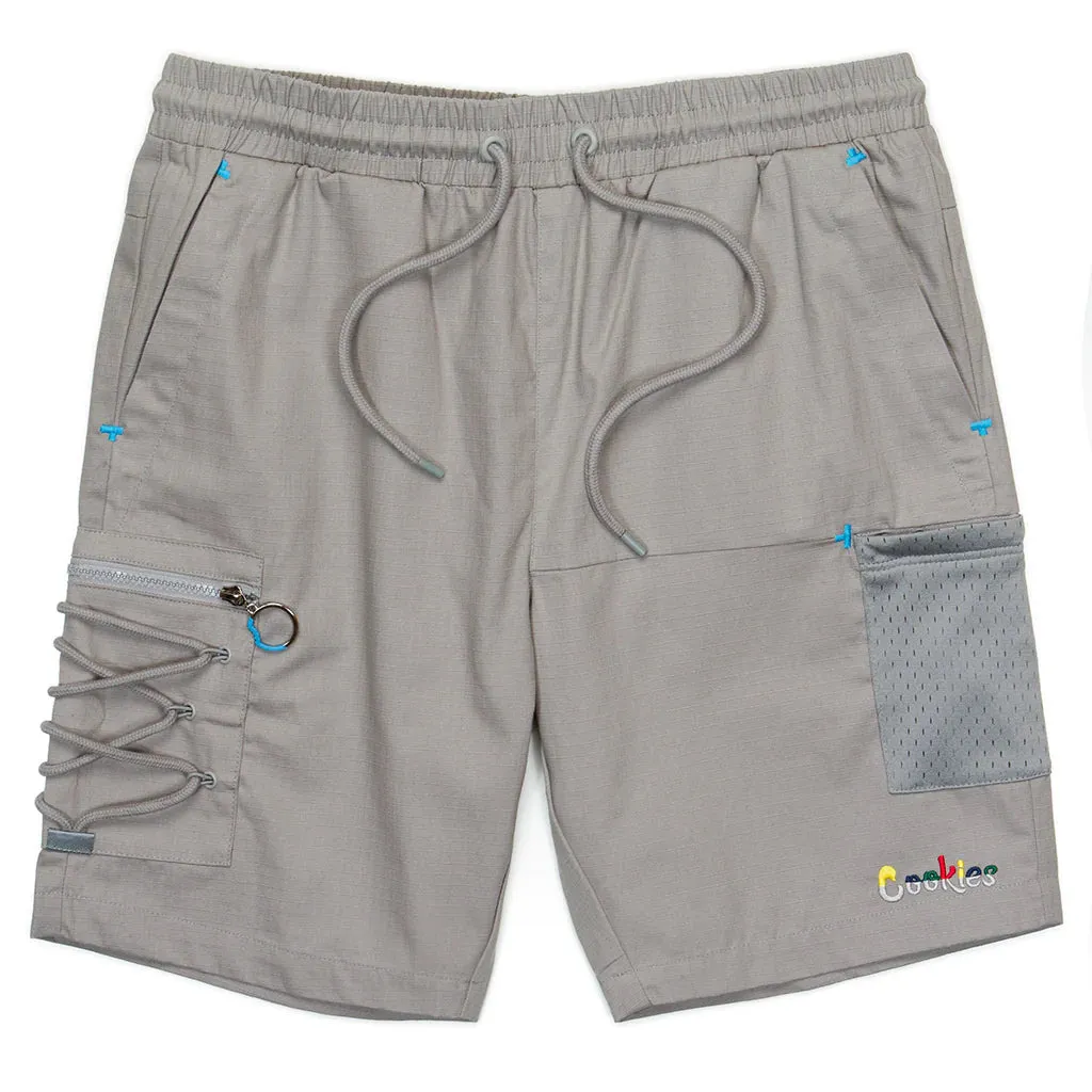Cookies Catamaran Cotton Grey Tech Shorts (1559B6304)