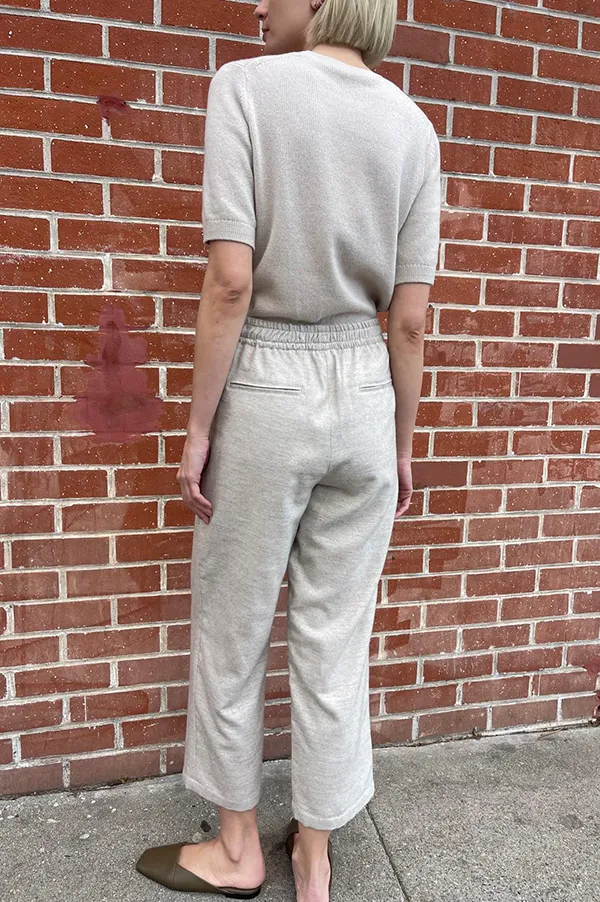 Cosy Drawstring Pant in Oatmeal
