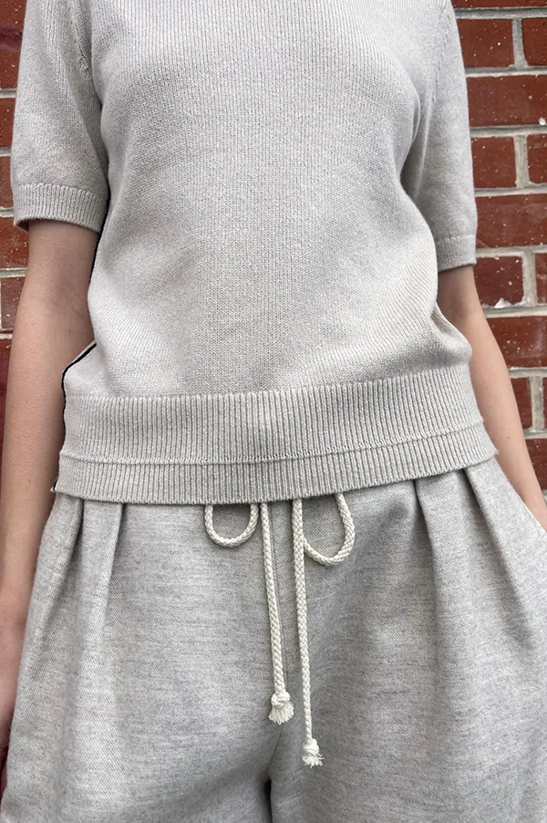 Cosy Drawstring Pant in Oatmeal