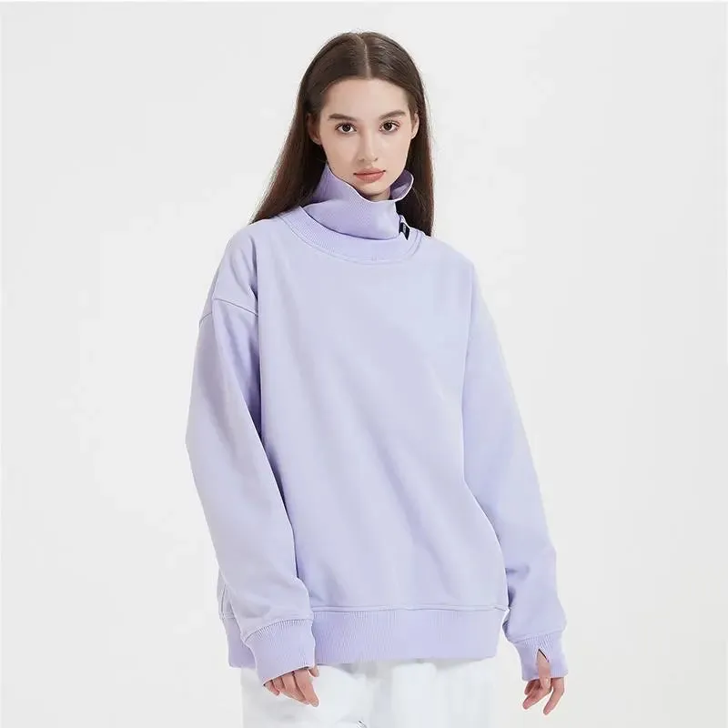 Couple High Collar Ski Pullovers