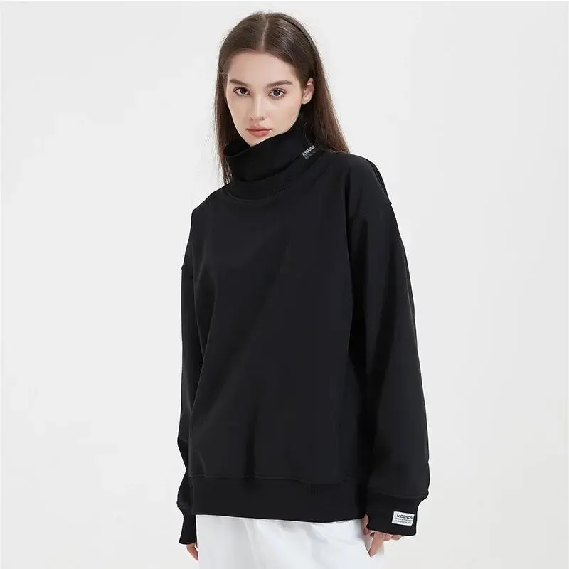 Couple High Collar Ski Pullovers