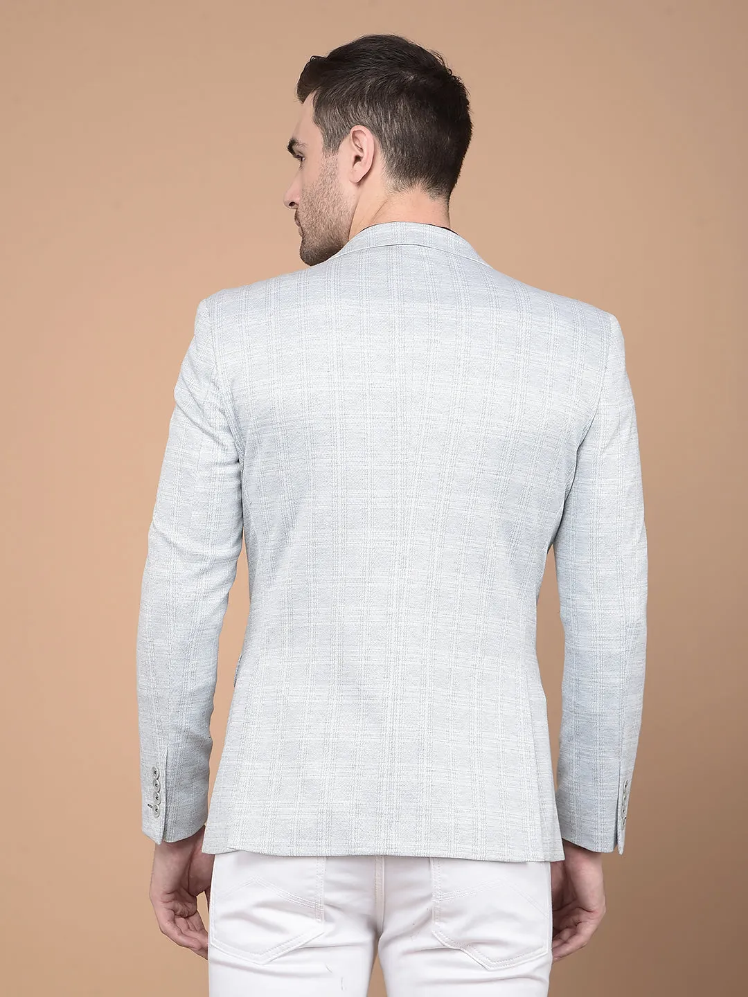 Cream Pin-Stripe Blazer