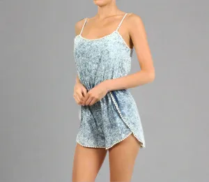 Denzel Denim Shorts Playsuit Romper
