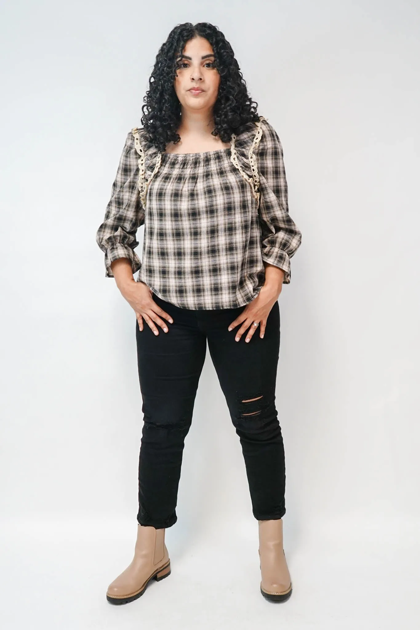 Elsie Square Neck Blouse