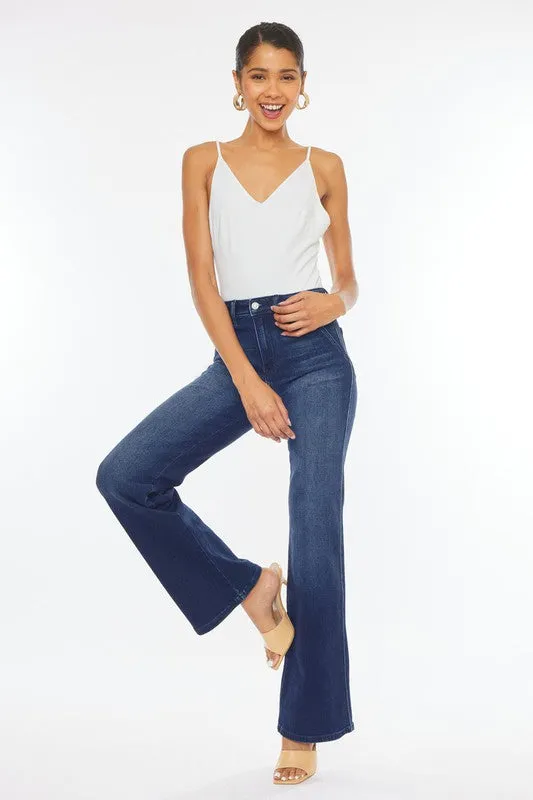 Faithful High Rise Flare Jeans - Dark Wash