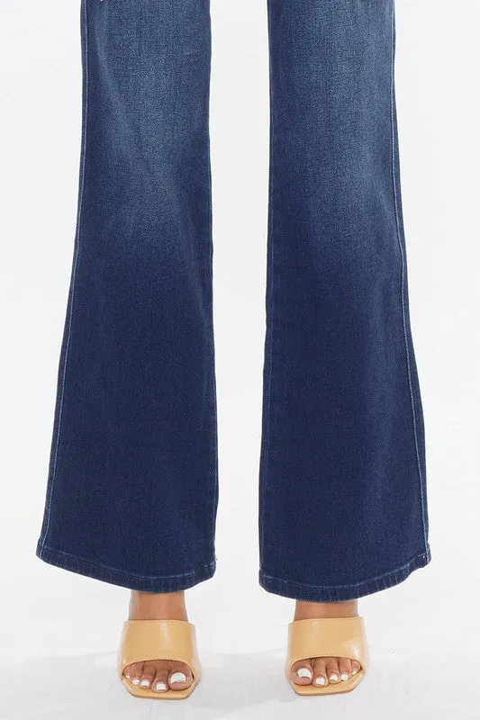 Faithful High Rise Flare Jeans - Dark Wash