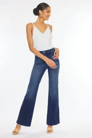 Faithful High Rise Flare Jeans - Dark Wash