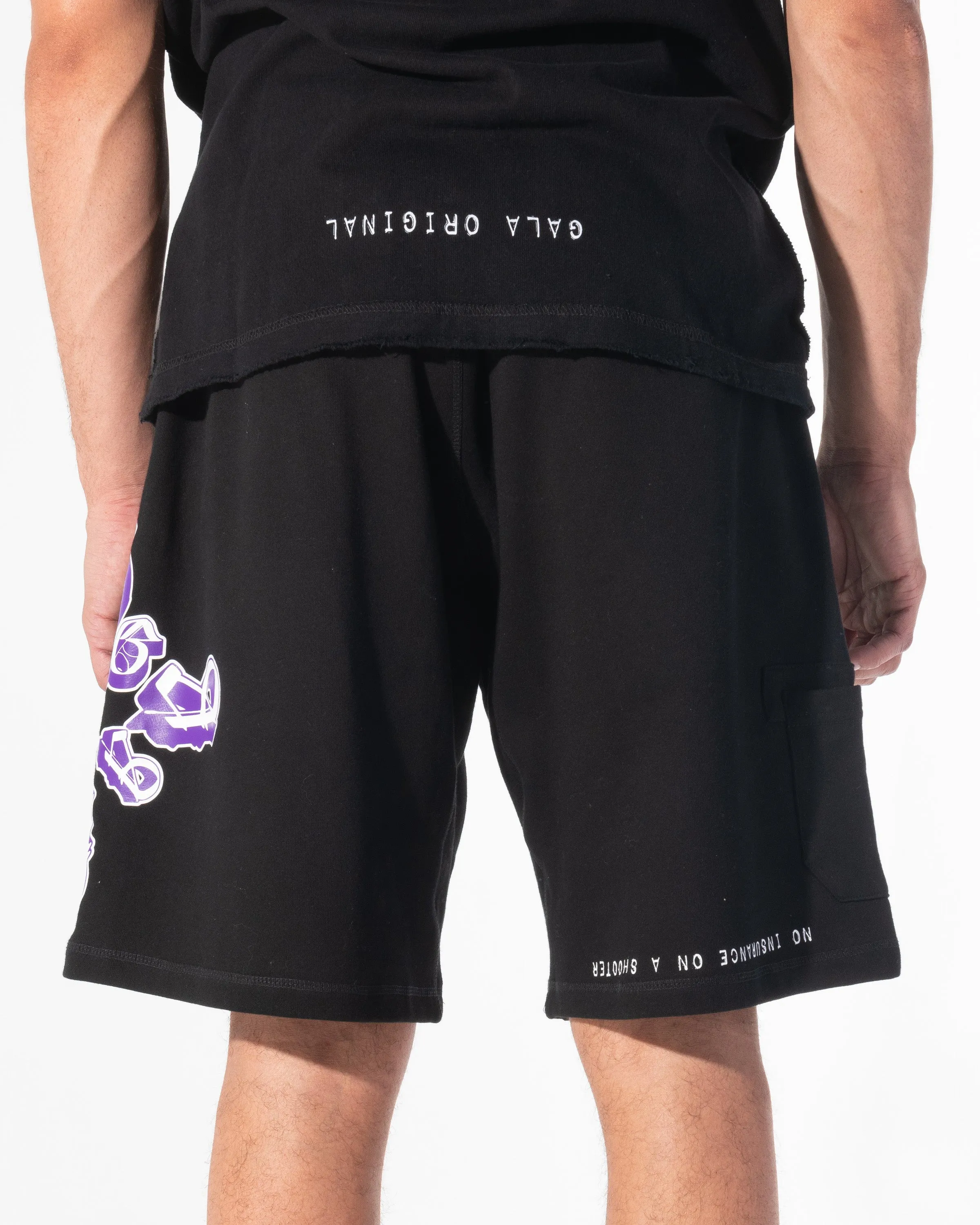FALLEN STAR SHORTS (JET BLACK)