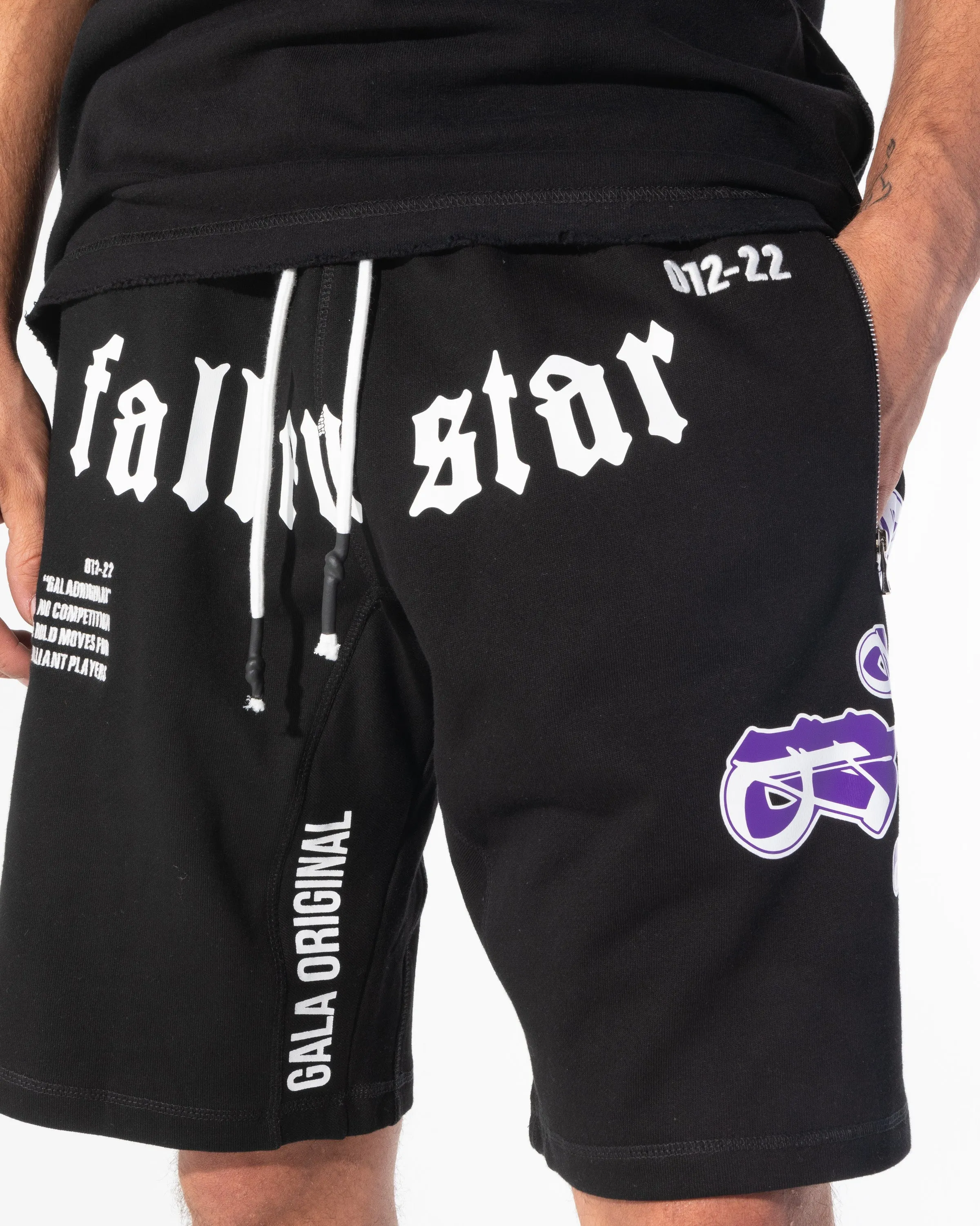 FALLEN STAR SHORTS (JET BLACK)