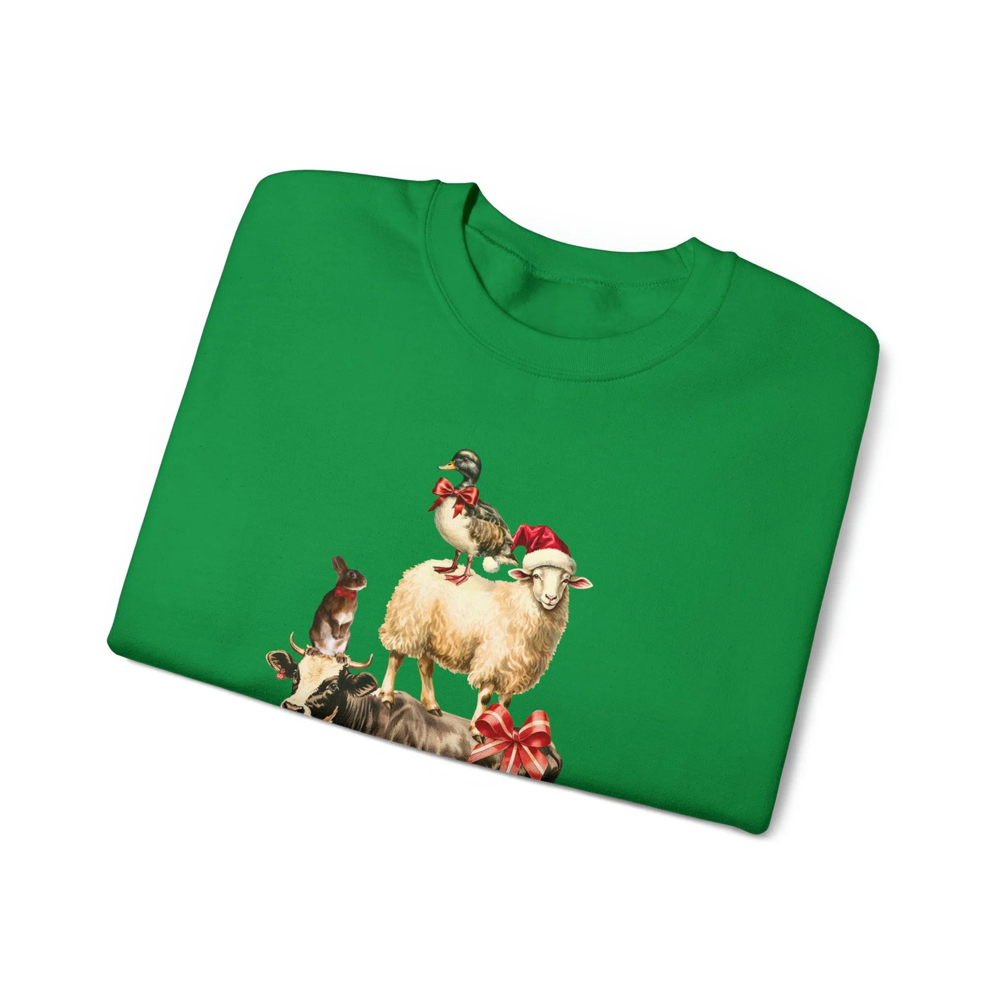 Farm Christmas Sweatshirt Christmas On The Farm Sweatshirt Christmas Sheep Sweatshirt Christmas Sweater Trendy Christmas Shirt