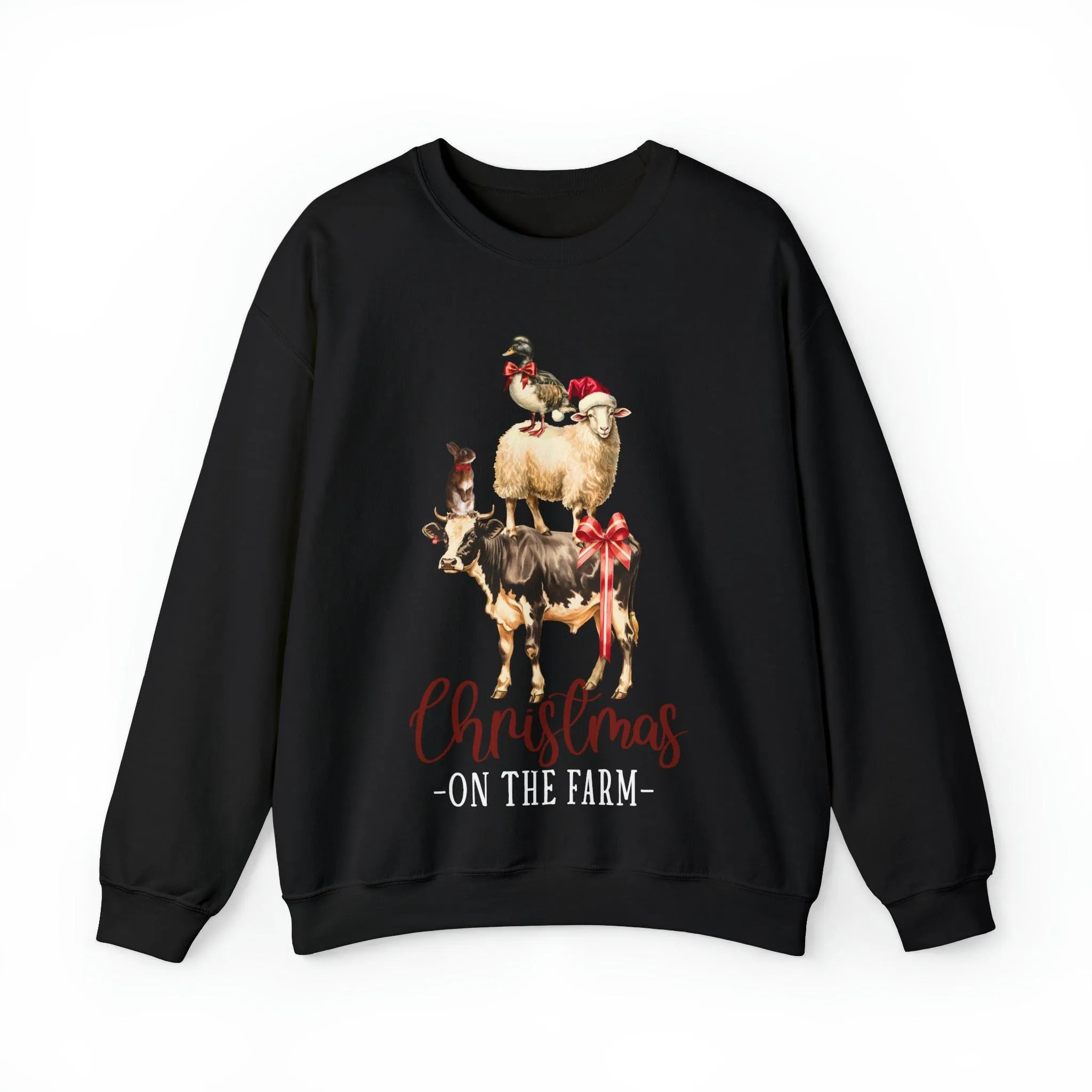 Farm Christmas Sweatshirt Christmas On The Farm Sweatshirt Christmas Sheep Sweatshirt Christmas Sweater Trendy Christmas Shirt