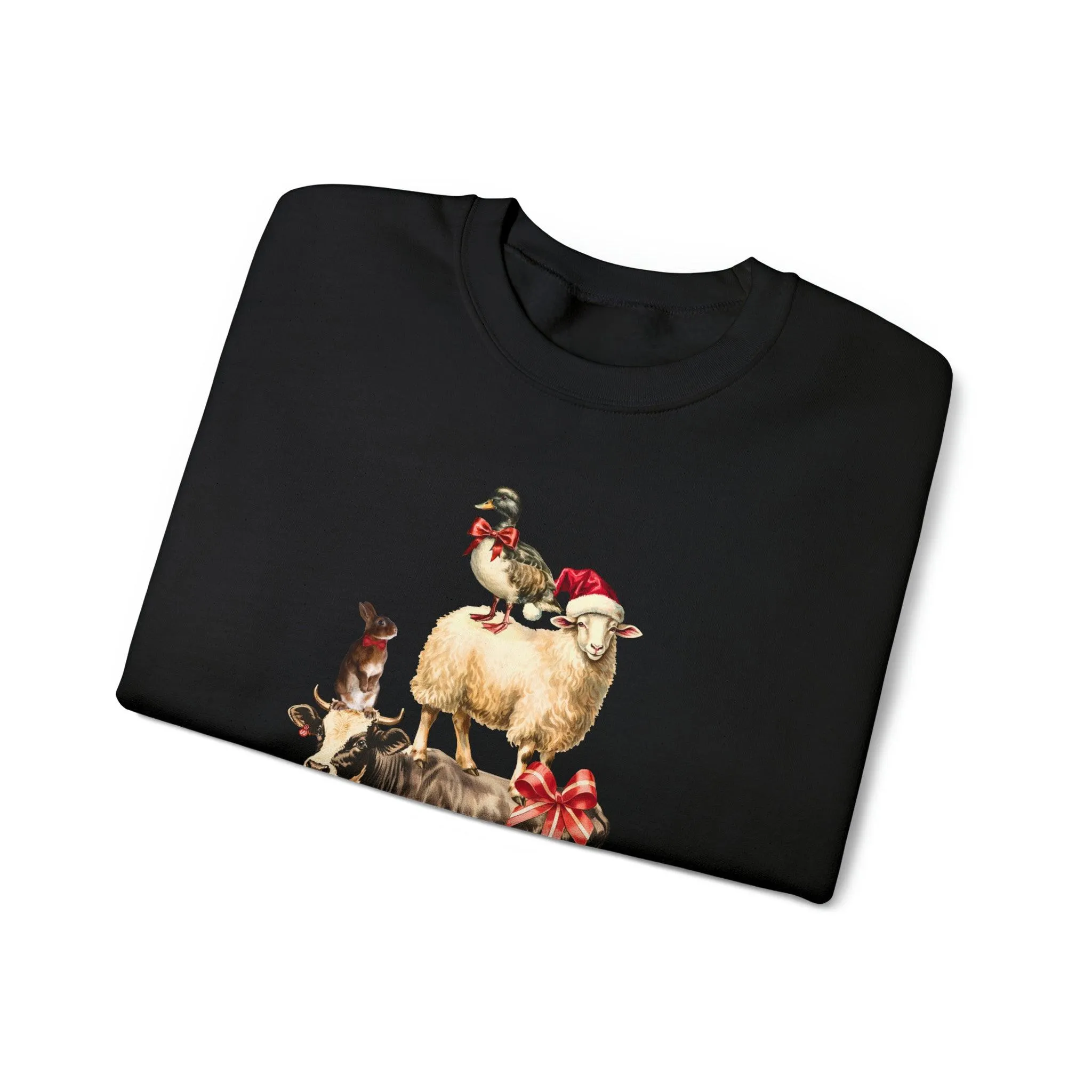 Farm Christmas Sweatshirt Christmas On The Farm Sweatshirt Christmas Sheep Sweatshirt Christmas Sweater Trendy Christmas Shirt