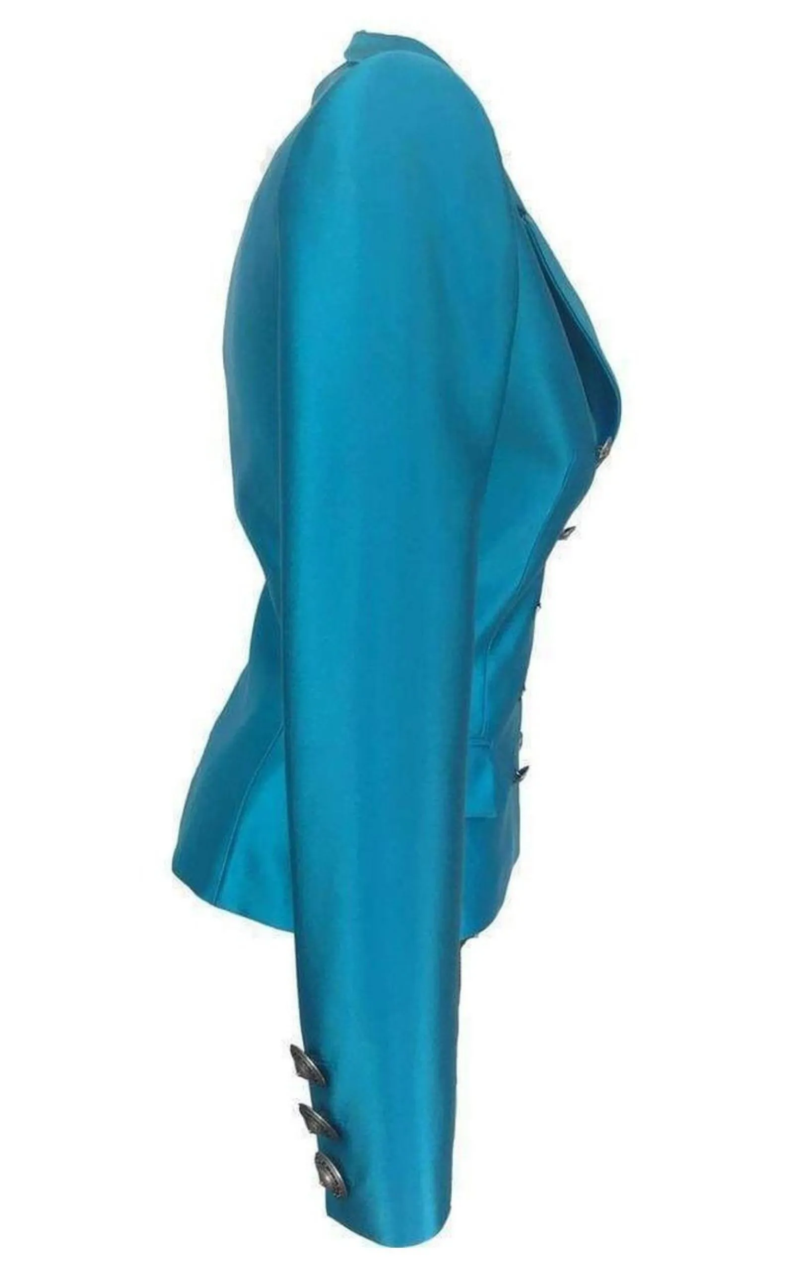 Fausto Puglisi Silk Double Breasted Silk Blazer