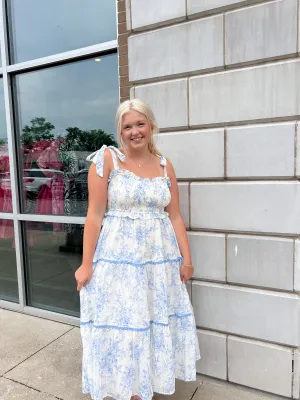 For The Plot Baby Blue Midi Dress