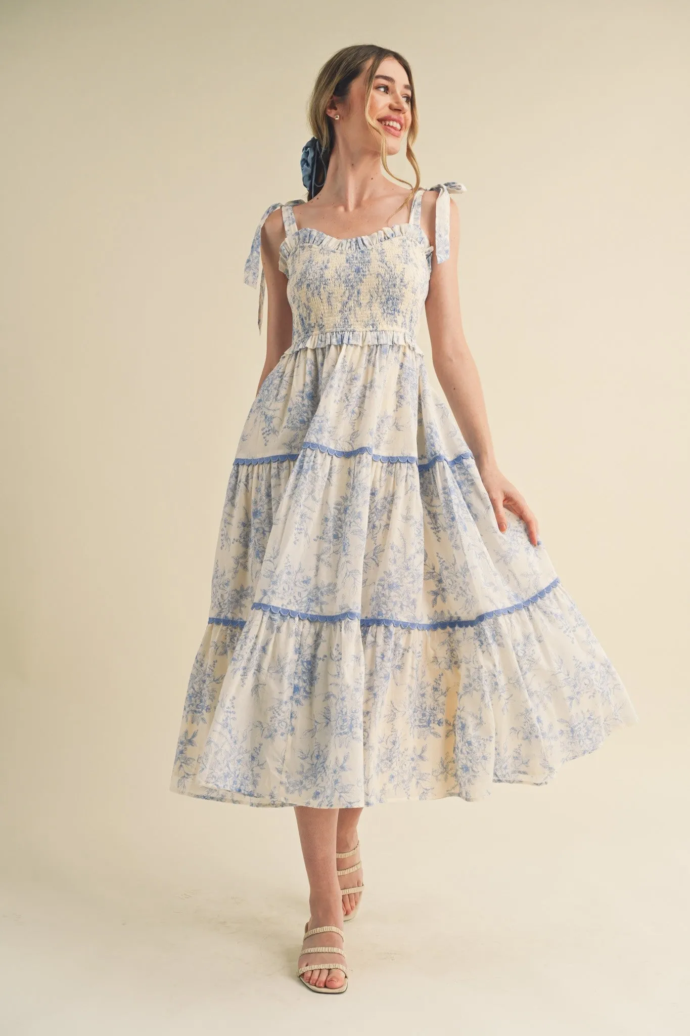 For The Plot Baby Blue Midi Dress