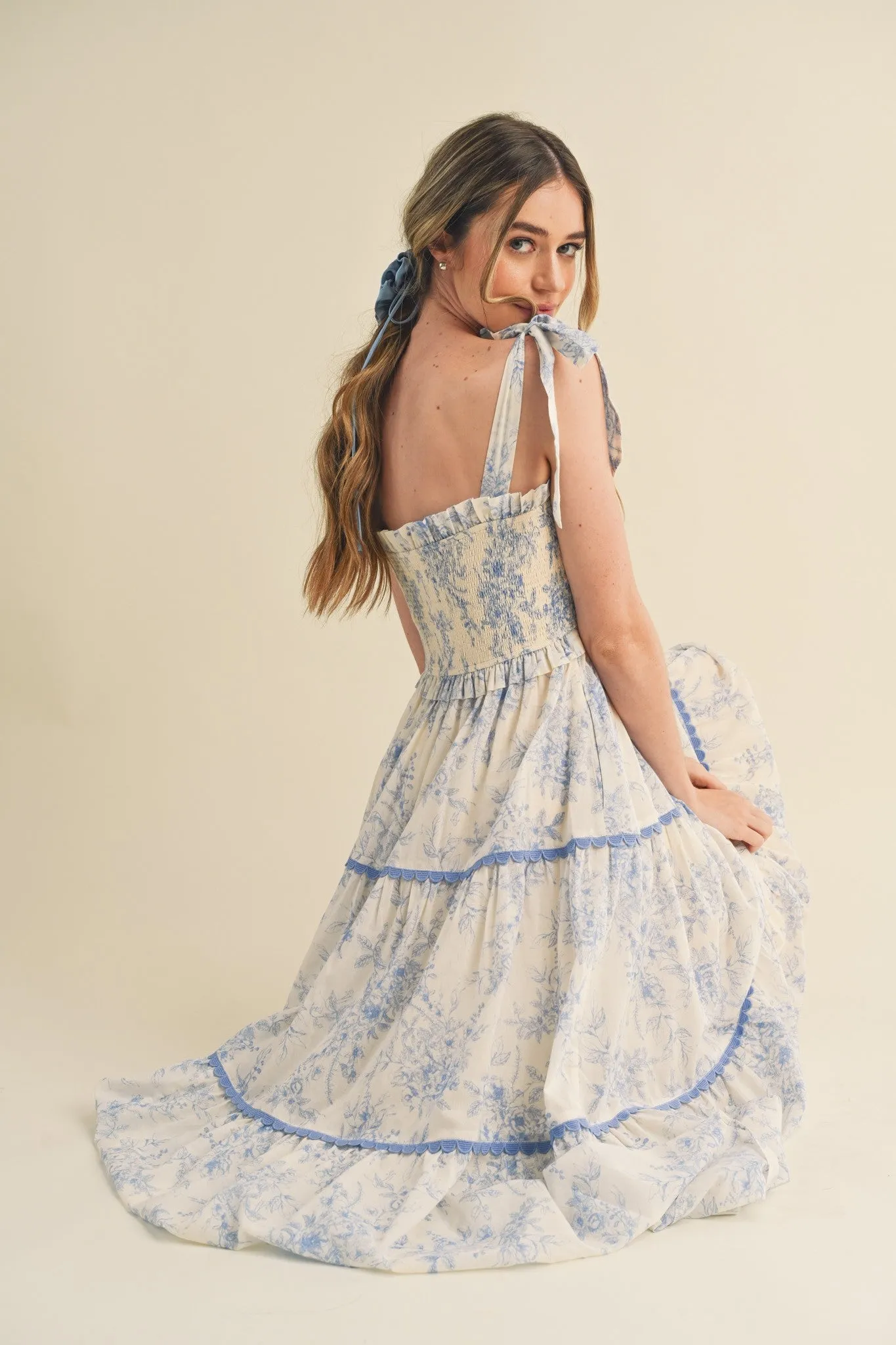 For The Plot Baby Blue Midi Dress