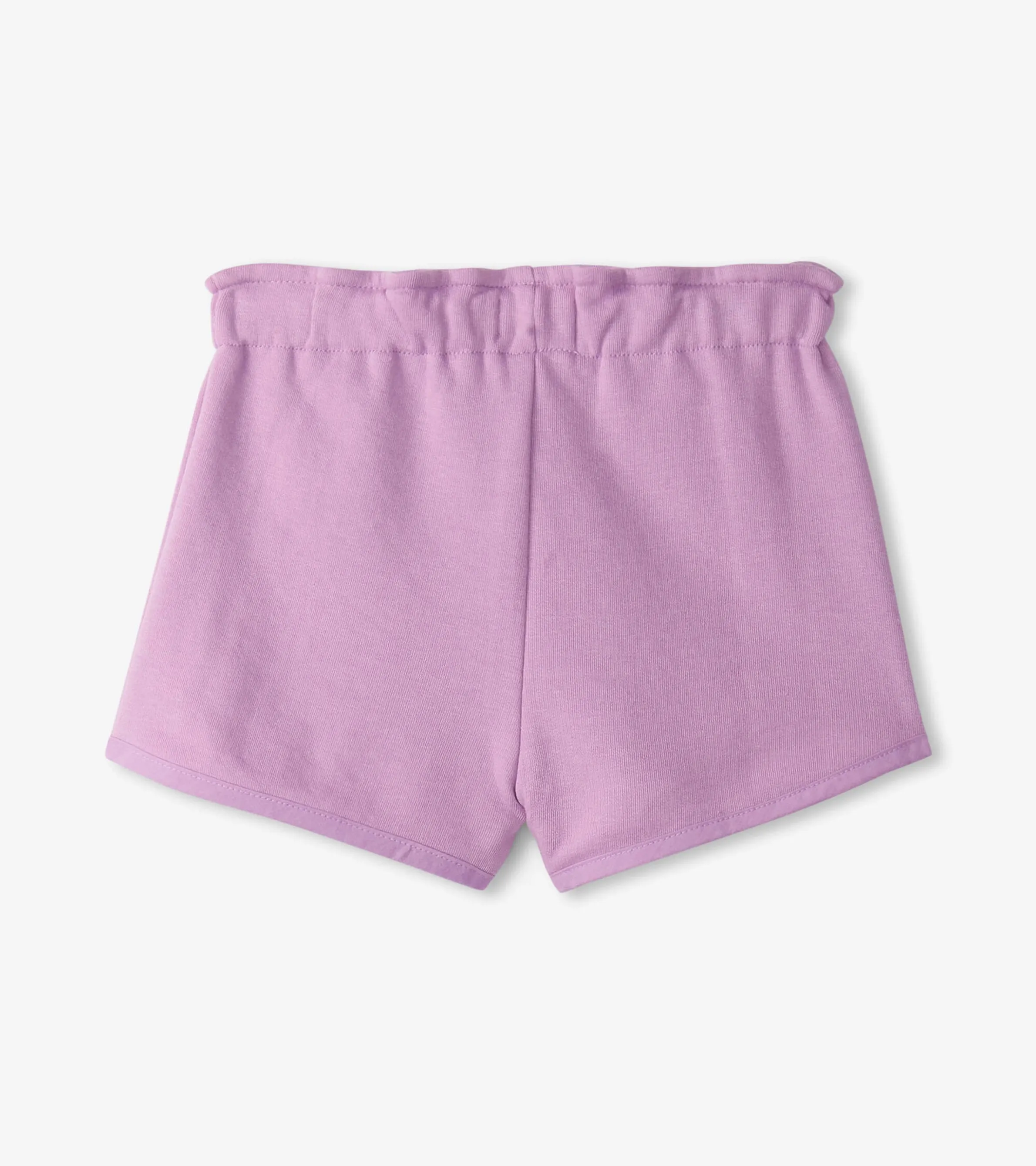 Girls Lilac Paper Bag Shorts