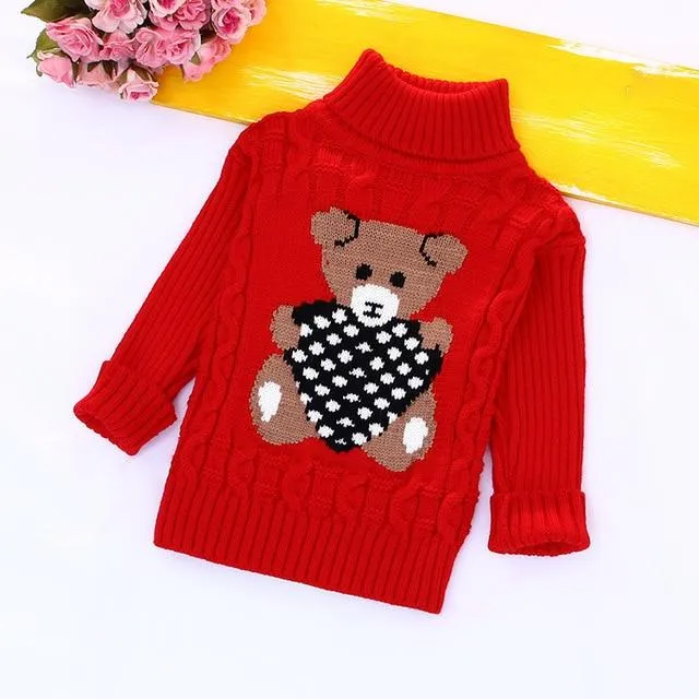 High collar Pullovers Turtleneck Warm Thick Sweaters