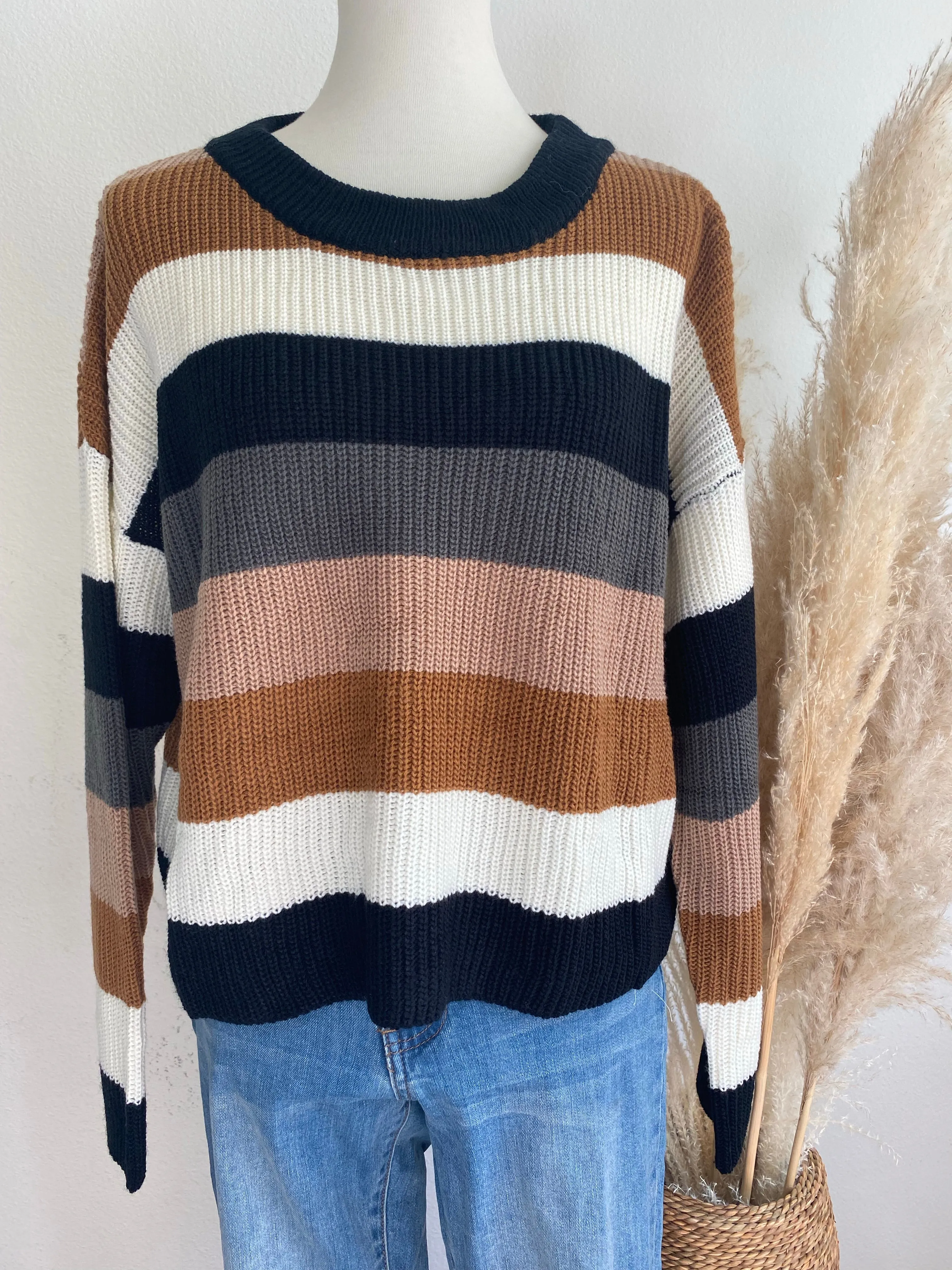 In Love With Fall Colorblock Pullover