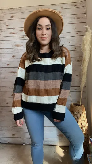 In Love With Fall Colorblock Pullover