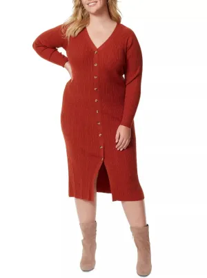 Jessica Simpson Women's Trendy Austyn Cardigan Dress Picante Plus Size 2X