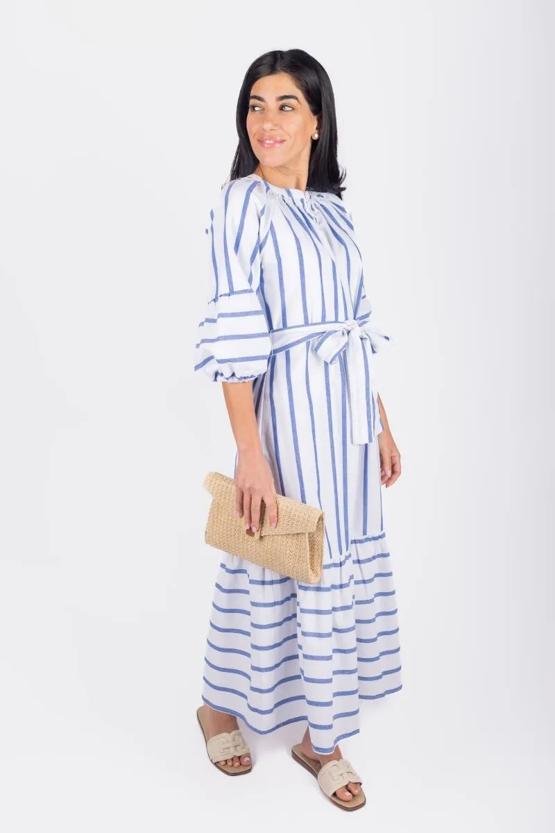 KAI DRESS (BLUE STRIPE)