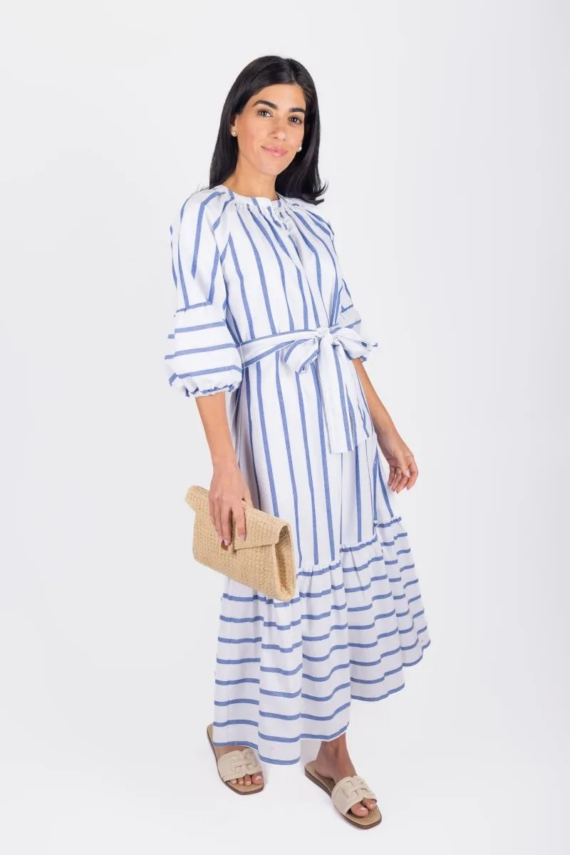 KAI DRESS (BLUE STRIPE)
