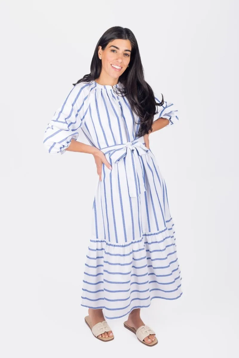 KAI DRESS (BLUE STRIPE)
