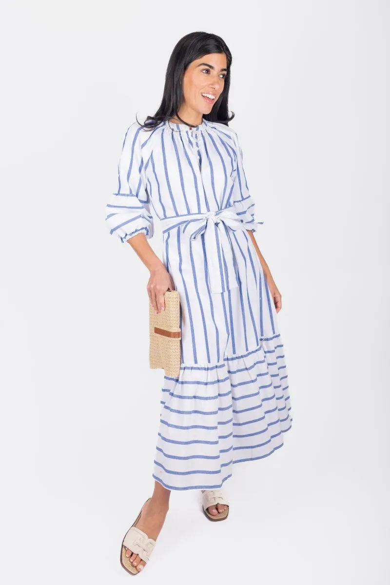 KAI DRESS (BLUE STRIPE)