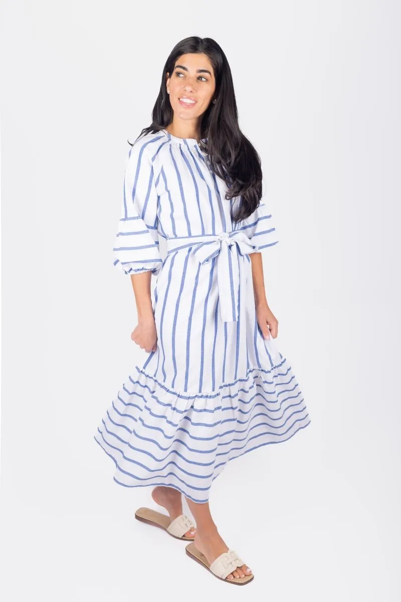 KAI DRESS (BLUE STRIPE)