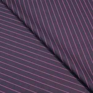 Navy Blue with Light Blue Stripes Super 100's Wool Snowy River Holland & Sherry Fabric