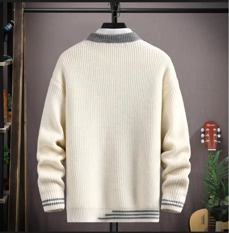 New Fusion Italian Style Unisex Winter Sweater Men Womens Thick Warm Top Casual  Pullover