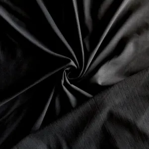 Onyx Poly Spandex Brushed Back Jersey Knit Fabric