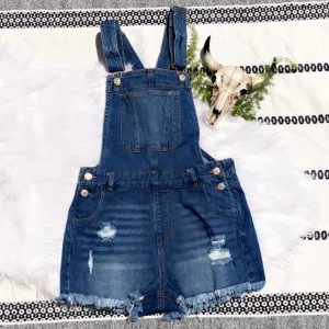 Over-all the BS Denim Short Overalls