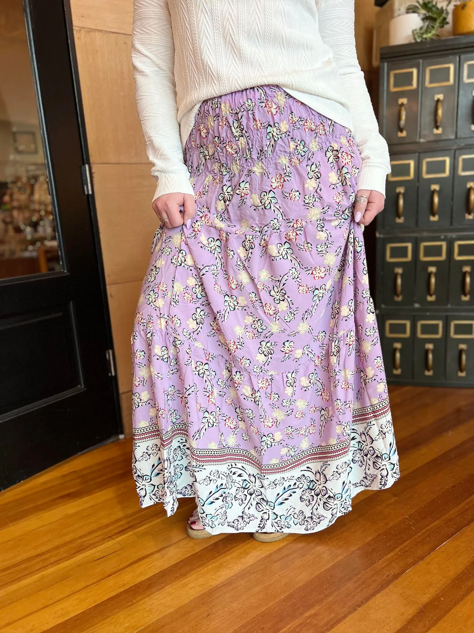 PURPLE CONVERTABLE MAXI SKIRT/TUBE DRESS