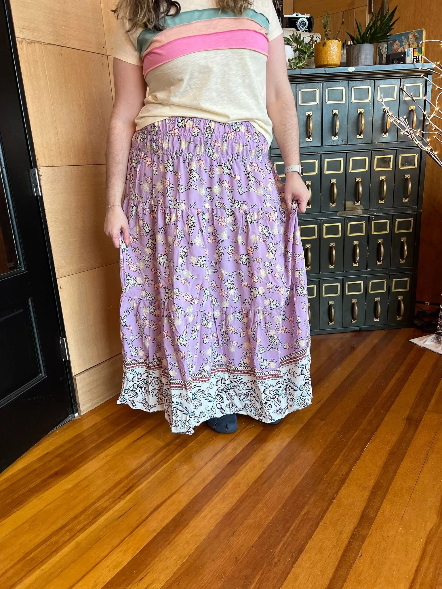 PURPLE CONVERTABLE MAXI SKIRT/TUBE DRESS