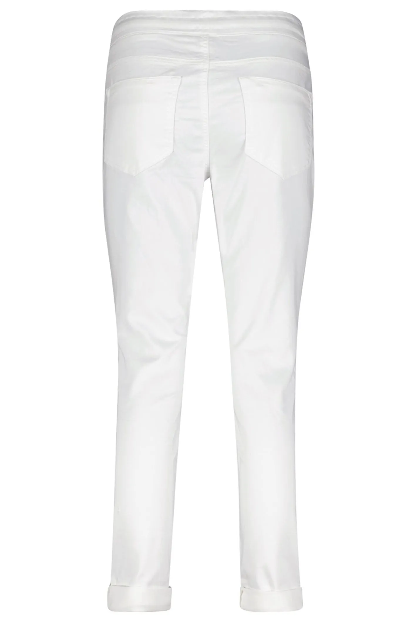 Red Button SRB2957 Tessy White Cropped Jogger Trousers