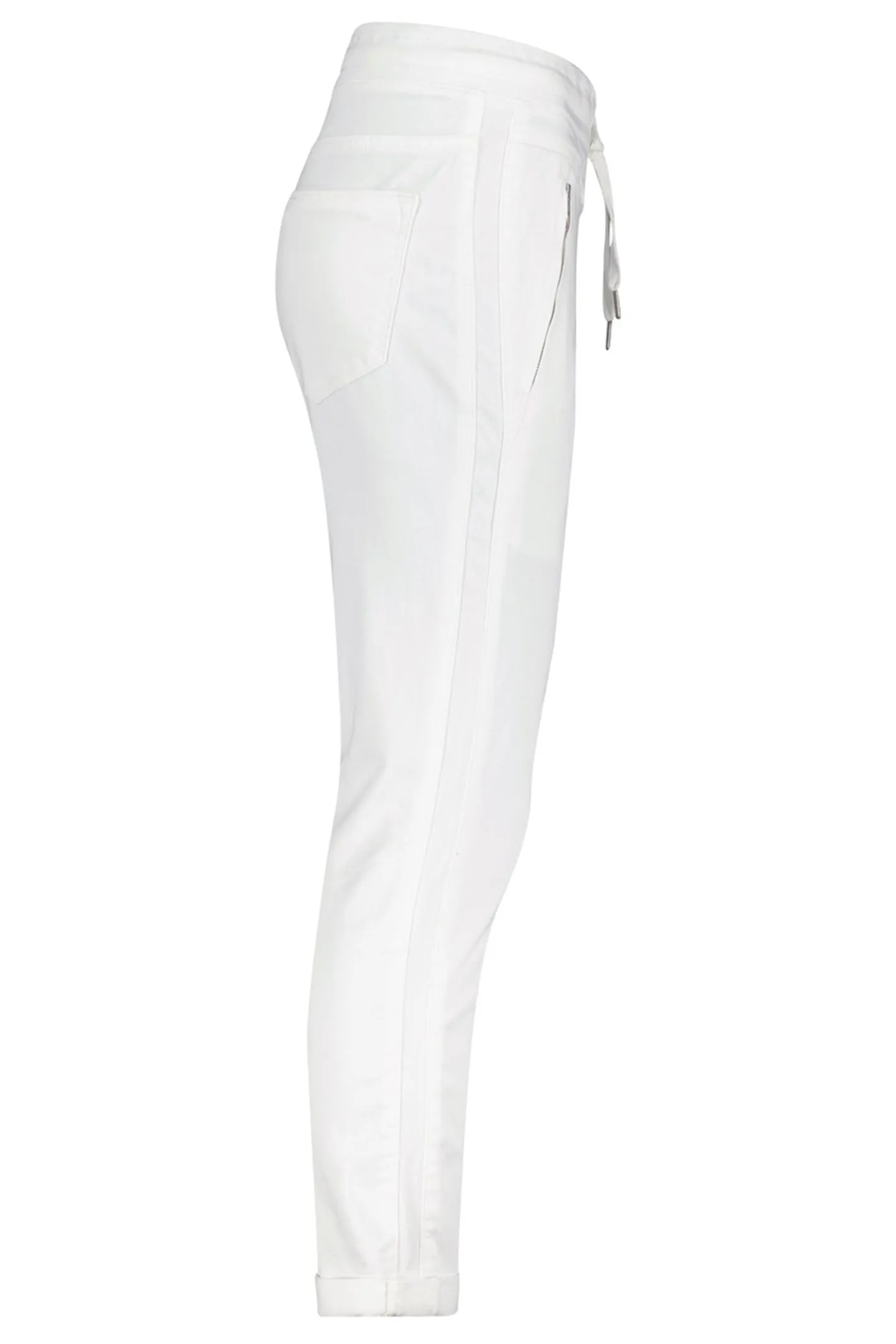 Red Button SRB2957 Tessy White Cropped Jogger Trousers