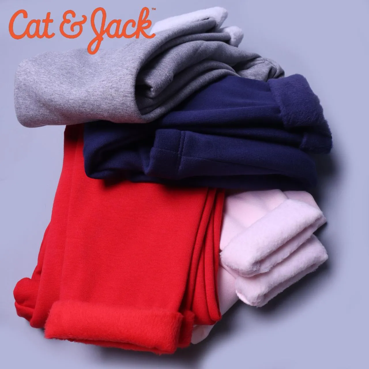 RED PLAIN FLEECE WARM LEGGING TROUSER