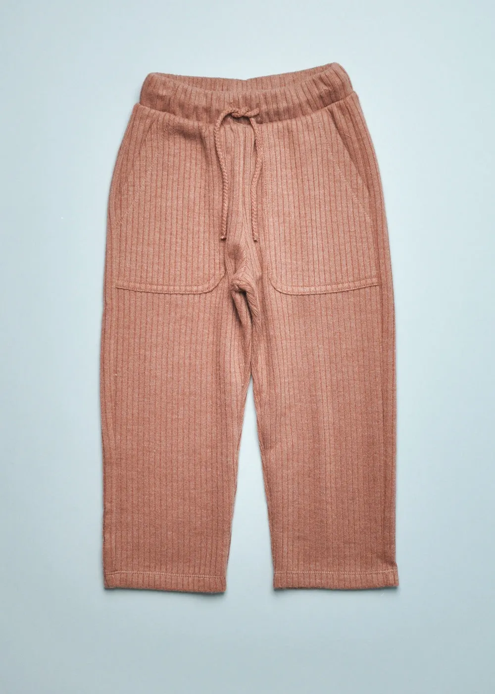 RIB KNIT TROUSERS